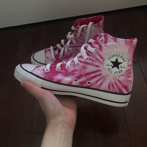 Cute Pink Tie-Dye High Top Converse 💖 brand new never worn